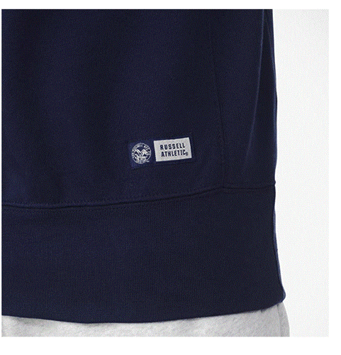 Russell Athletic Men's PRO10 Heavyweight Crew Neck Sweatshirt Navy SMALL NWT - Picture 3 of 4