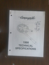 Vintage 1998 Campagnolo Cycling Technical Specs Catalog 27 Pages