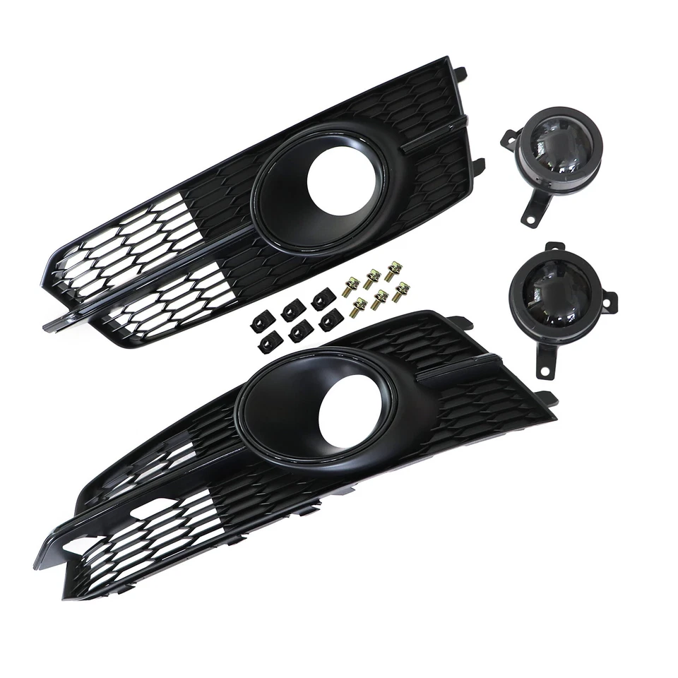 Grelha frontal de malha de favo de mel para Audi A6 S6 RS6 2016 2017 2018 - Imagem 4 de 4