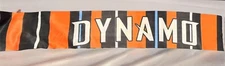 Houston Dynamo (Ruffneck) Orange & White & Black Tasseled Scarf
