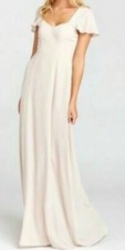 Show Me Your Mumu Marie Sweetheart Maxi Dress Beige Medium