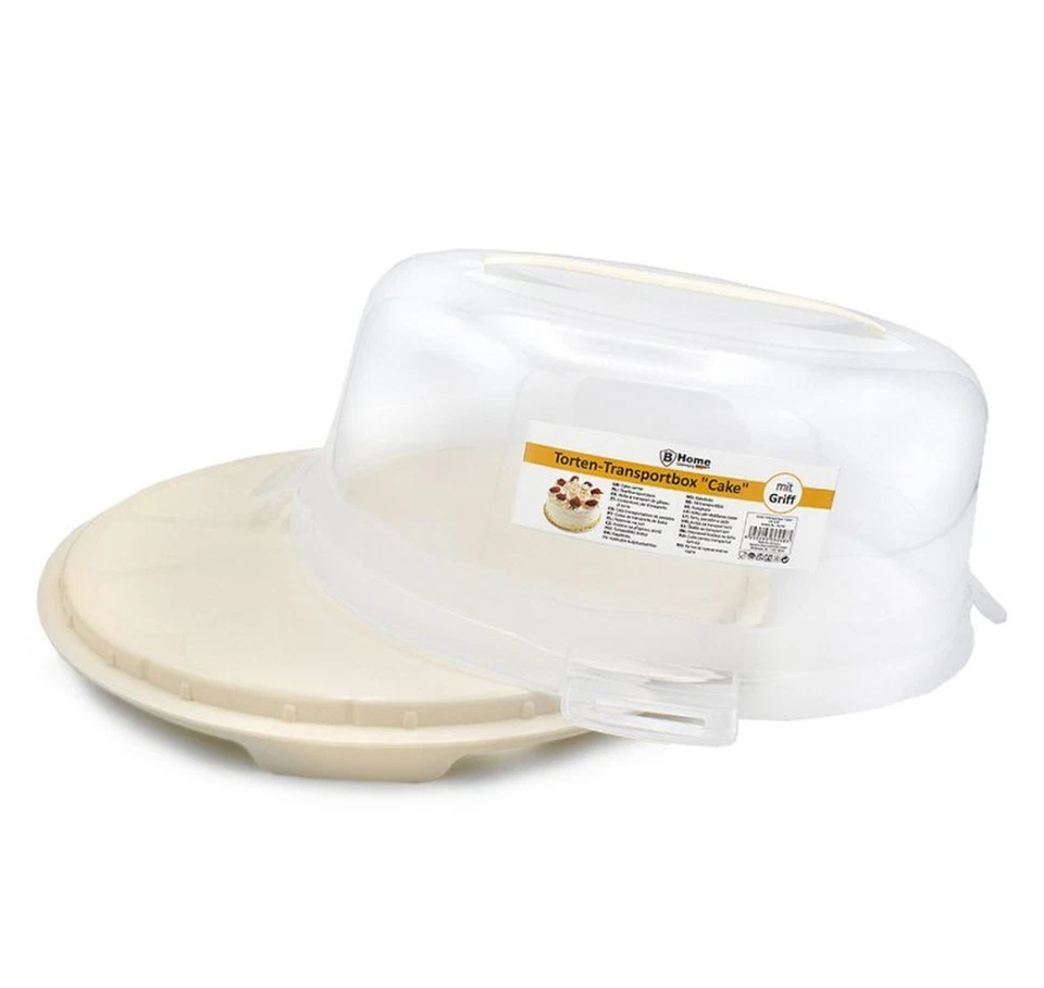Kuchen Transportbox Kuchenbehälter Tortenhaube Rund mit Tragegriff - Bild 2 von 4