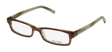 NEW VERA WANG V051 EYEGLASS FRAME BROWN SU PLASTIC FULL-RIM WOMENS 49-16-133