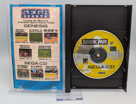 Jurassic Park (Sega CD, 1993) - CIB Complete With Reg Card - Tested