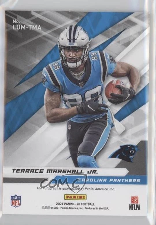 2021 Panini XR Luminous Endorsements /99 Terrace Marshall Jr Rookie Auto RC - Image 2 of 2