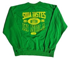 Poppi Soda Tastes Better In New Orleans Nola Merch Sweatshirt Adult L USA Made