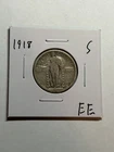 1918-S Standing Liberty Silver Quarter VF Better Date