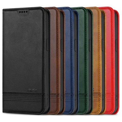 Leder Handy Hülle für iPhone 17 Pro Max Air 16 15 14 13 12 Pro Plus Schutz Cover