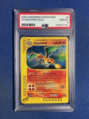 Charizard PSA 8 2002 Pokemon Expedition #6/165 9932 Holo