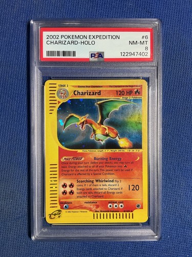 Charizard graded PSA 8 for sale on eBay