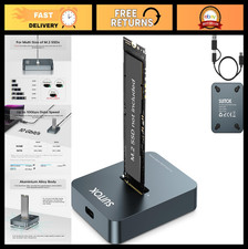 External M.2 NVMe SSD Reader, 10Gbps USB Adapter for M Key B M Key Drives, Alu