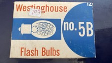Vintage Westinghouse No. 5B Blue Flash Bulbs Original Box Camera Photoflash USA