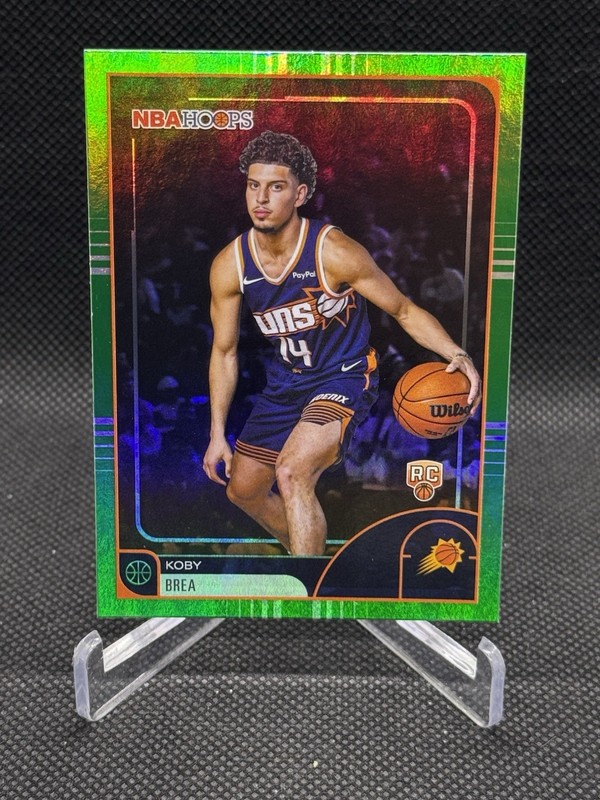 Topps 2025-26 NBA Hoops Green Rookie Koby Brea Phoenix Suns Card #17