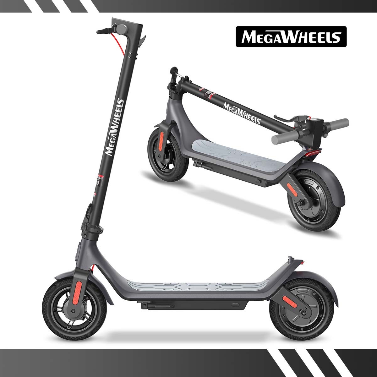 MEGAWHEELS A6L ECO 350W E-Scooter Motor Scooter Adult Folding 30km