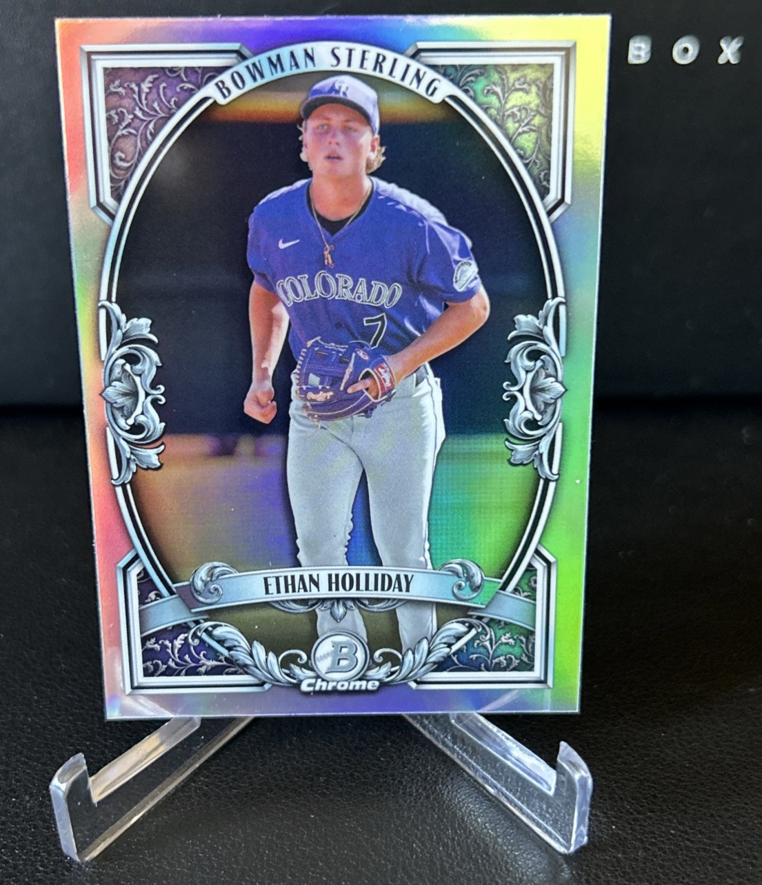 2026 Bowman Chrome 8 Cards Lot- Ethan Holiday Rockies, 1st Bowman Fuchsia /299 view 6