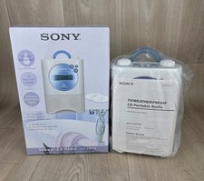 Sony Shower CD Radio ICF-CD73V Vintage Water Resistant Player Clock FM Weather