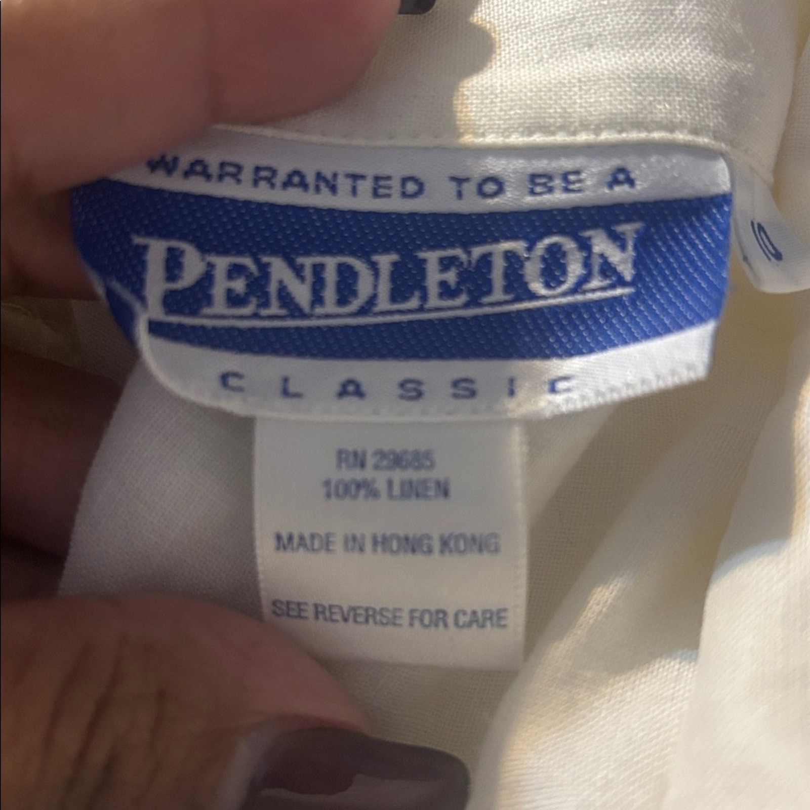 Pendleton White Button Down Shirt - image 3