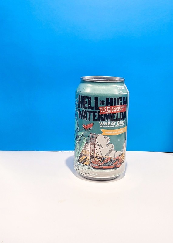 Craft(EMPTY)Beer 12oz Can 21st Amendment Brewing Company Hell or High Watermelon