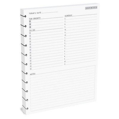 11-Disc Undated Daily Plan Paper Refill, 120 GSM, 50 Sheets (100 Pages/Days),...