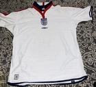 ENGLAND MEN'S HOME FOOTBALL SHIRT ~ REVERSIBLE ~ 2003/2005 UMBRO ~ SIZE XXL
