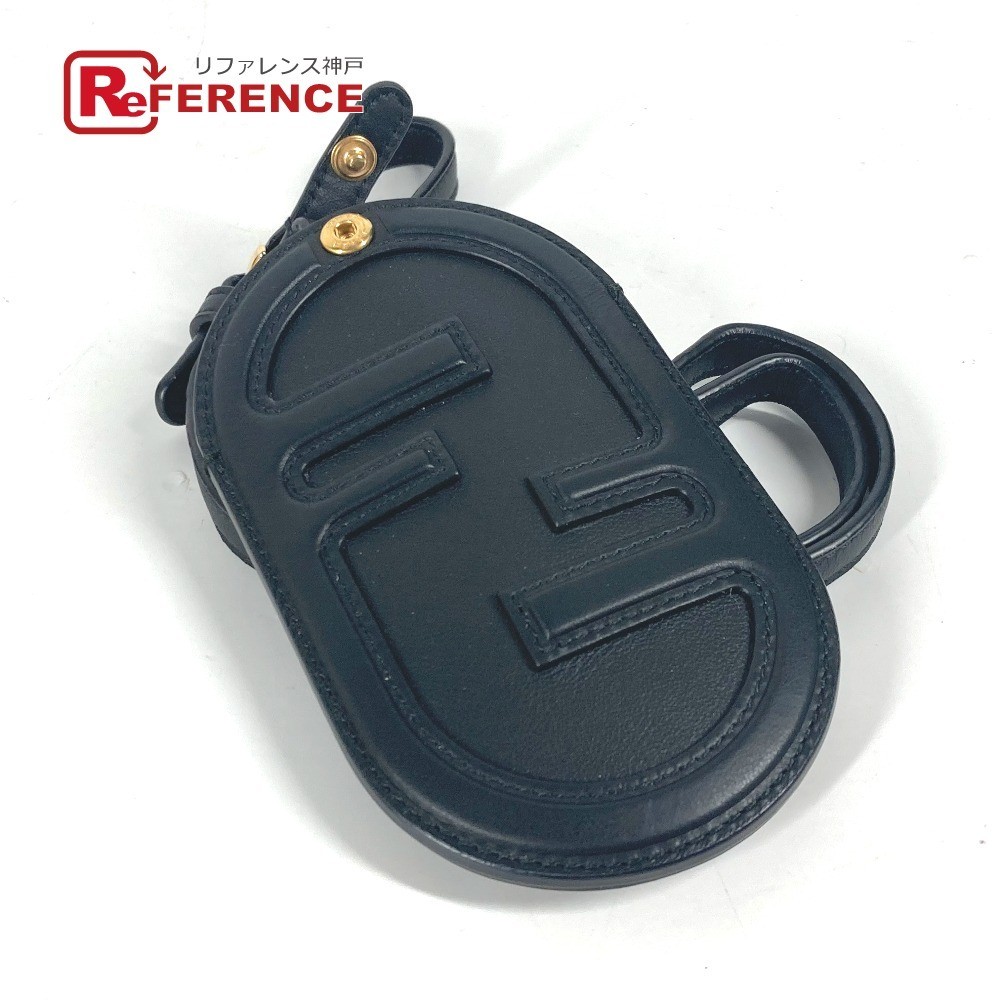 RARE FENDI FF logo business card holder pass case in excellent condition