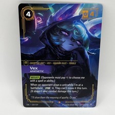 Riftbound: League of Legends Unleashed - Vex - Apathetic 150a EPIC NM — live eBay listing