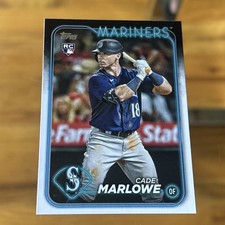 Cade Marlowe Rookie Card  2024 Topps #286 Seattle Mariners