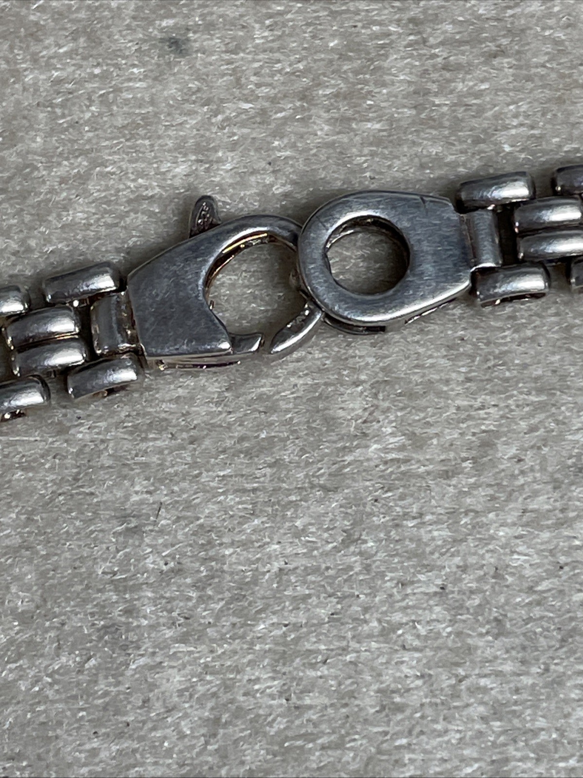 Sterling Silver X Link Pattern Necklace 925 - image 4