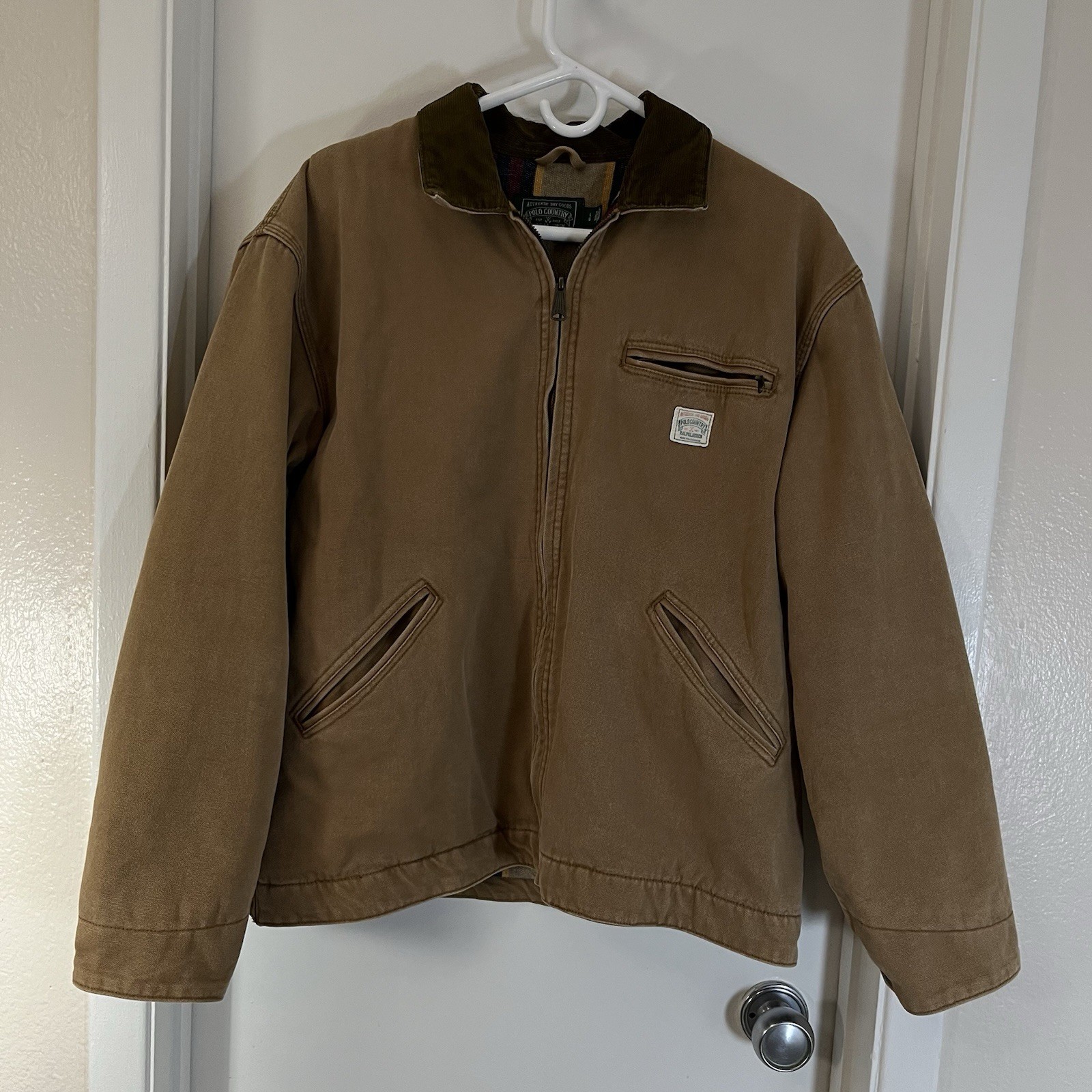 Polo Ralph Lauren Sportsman Fishing Hunting Utility Canvas Jacket Men Sz L