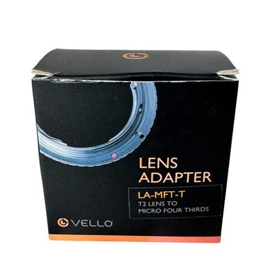 Vello T-Mount Micro 4/3 Camera Lens Mount Adapter LA-MFT-T