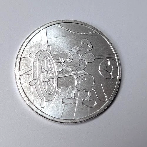 Steamboat Willie 1 oz .999 Fine Silver Coin - A833
