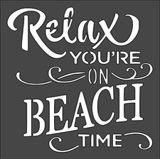 Reusable Beach Scene Stencil for Painting Projects - StencilAir