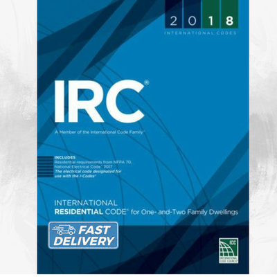 #ad International Residential Code Paperback IRC 2018 Fast Shipping $69.99