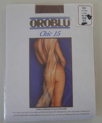 NEU & OVP: OROBLU STRUMPFHOSE CHIC  15 ! Gr: 42-44 Farbe: rio ((rot)braun) - Bild 1 von 2