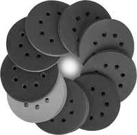 Schleifpapier 125Mm Klett Nass Trocken Schleifscheiben, 80 StüCk Siliciumcarbid