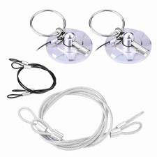 Hood Pins - Universal CNC Aluminum Car Vehicle Racing Hood Pin Kit Silver,