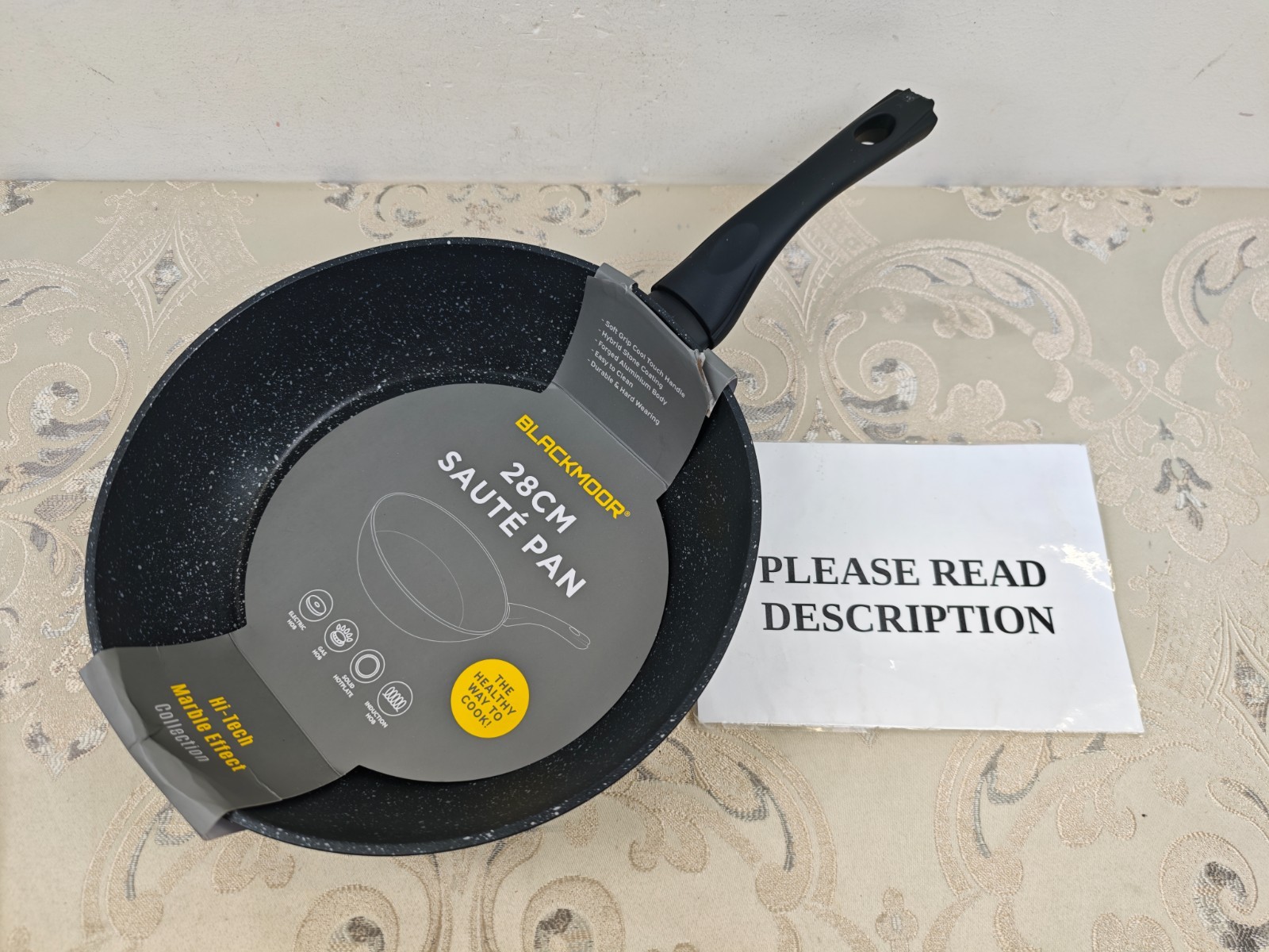 Blackmoor 66199 Classic 28cm Non Stick Sauté Pan/Deep Sided Induction (READ)