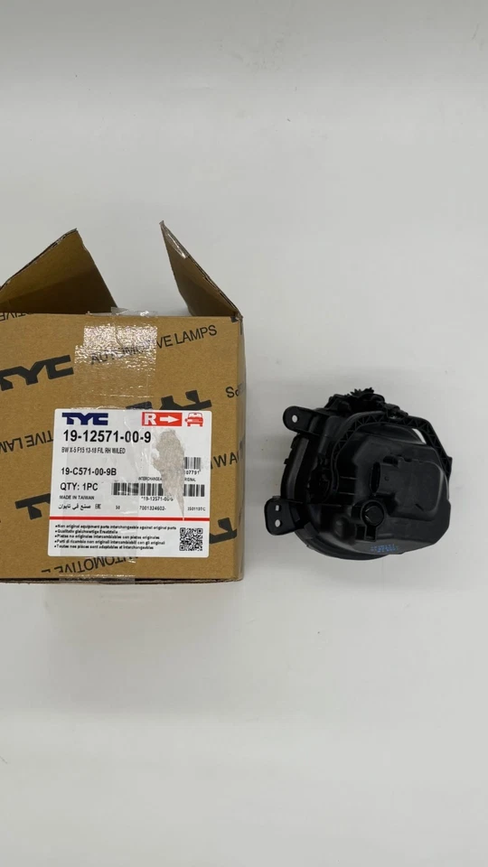 Aftermarket Fog Light Set Left+Right BMW X3 X4 X5 X6 (14–19) | TYC 1912571009 - Image 2 of 2