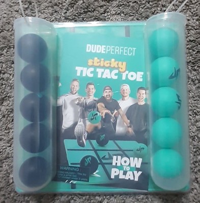 Dude Perfect Sticky Tic Tac Toe Multiplayer Tabletop Game for Family Game Night