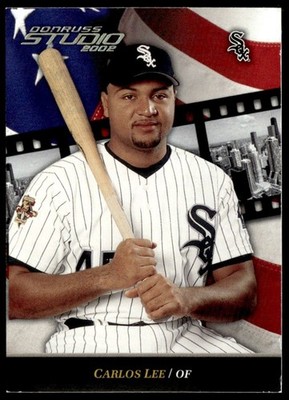 2002 Donruss Studio Silver Sample Carlos Lee #19