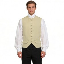 Mens Victorian Vest Medieval Waistcoat Civil Wat Vest Halloween Mens Waistcoat