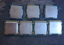 Lot of 7 Intel CPUs Core i3-550, 2100, 3240,  4150, i5-650  750, and i7-870