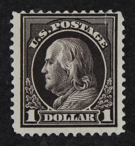CKStamps: US Stamps Collection Scott#423 $1 Franklin Mint H OG Gum Dist