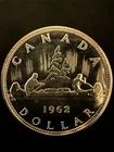 1962 Canadian Elizabeth II Silver Dollar .80 Silver