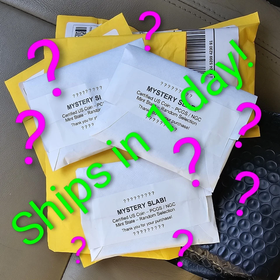 🔥 5-Coin Mystery Slab Pack – PCGS / NGC Certified US Coins – Mint State - Image 3 of 4