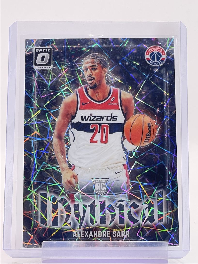 ALEXANDRE SARR 2024-25 DONRUSS OPTIC MYTHICAL ROOKIE SP PRIZM RC Q1909