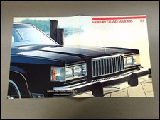 1985 Mercury Grand Marquis Original Sales Brochure Catalog