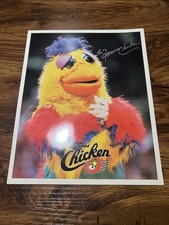 The Famous Chicken San Diego Padres Baseball Autographed Original Signed Photo