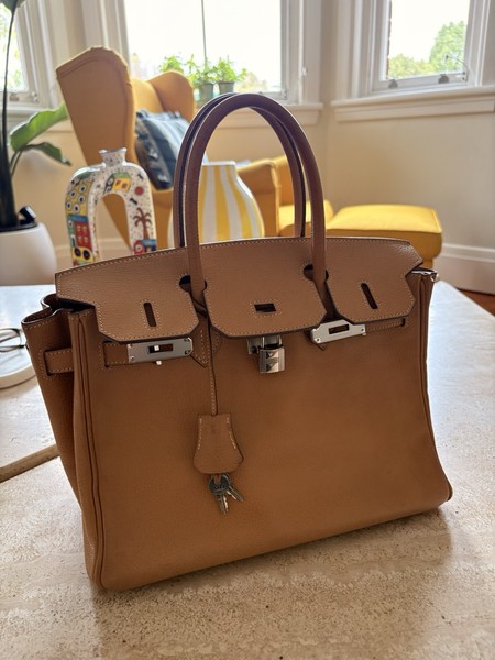 Hermès Birkin 30 Gold Togo Leather Palladium Hardware 2006 (□J) Entrupy Authenti