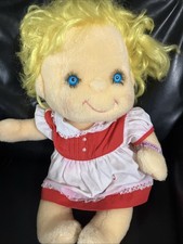 Hugga Bunch Precious Hugs Doll Curly Yellow Hair,Hallmark, 17-inch, 1985 Vintage